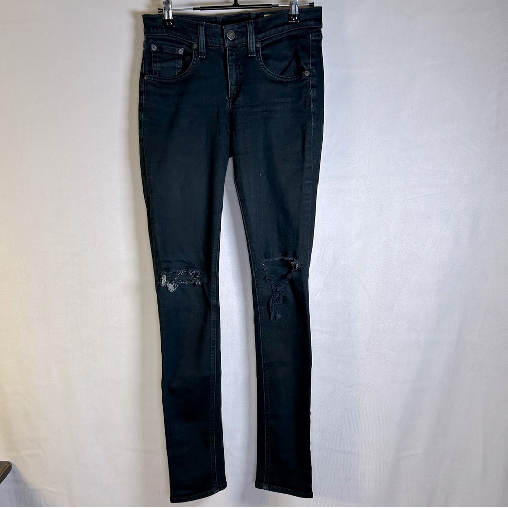 Rag & Bone Coal with Holes Women’s Skinny Jeans. Size 26 - Picture 5 of 16